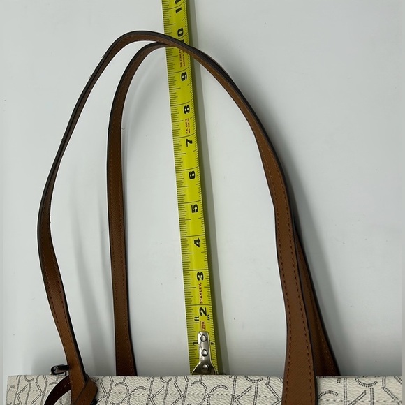 2187- Calvin Klein Almond and Brown Colors Women's Tote Bag NWT - Picture 10 of 10